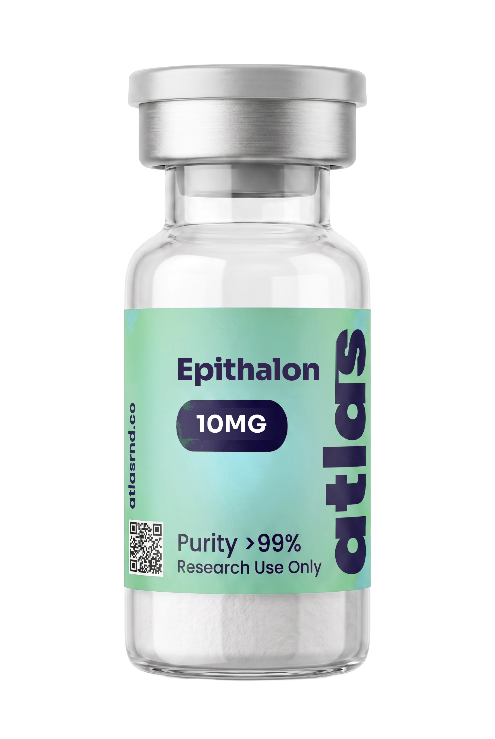 Epithalon research vial, studio product photo