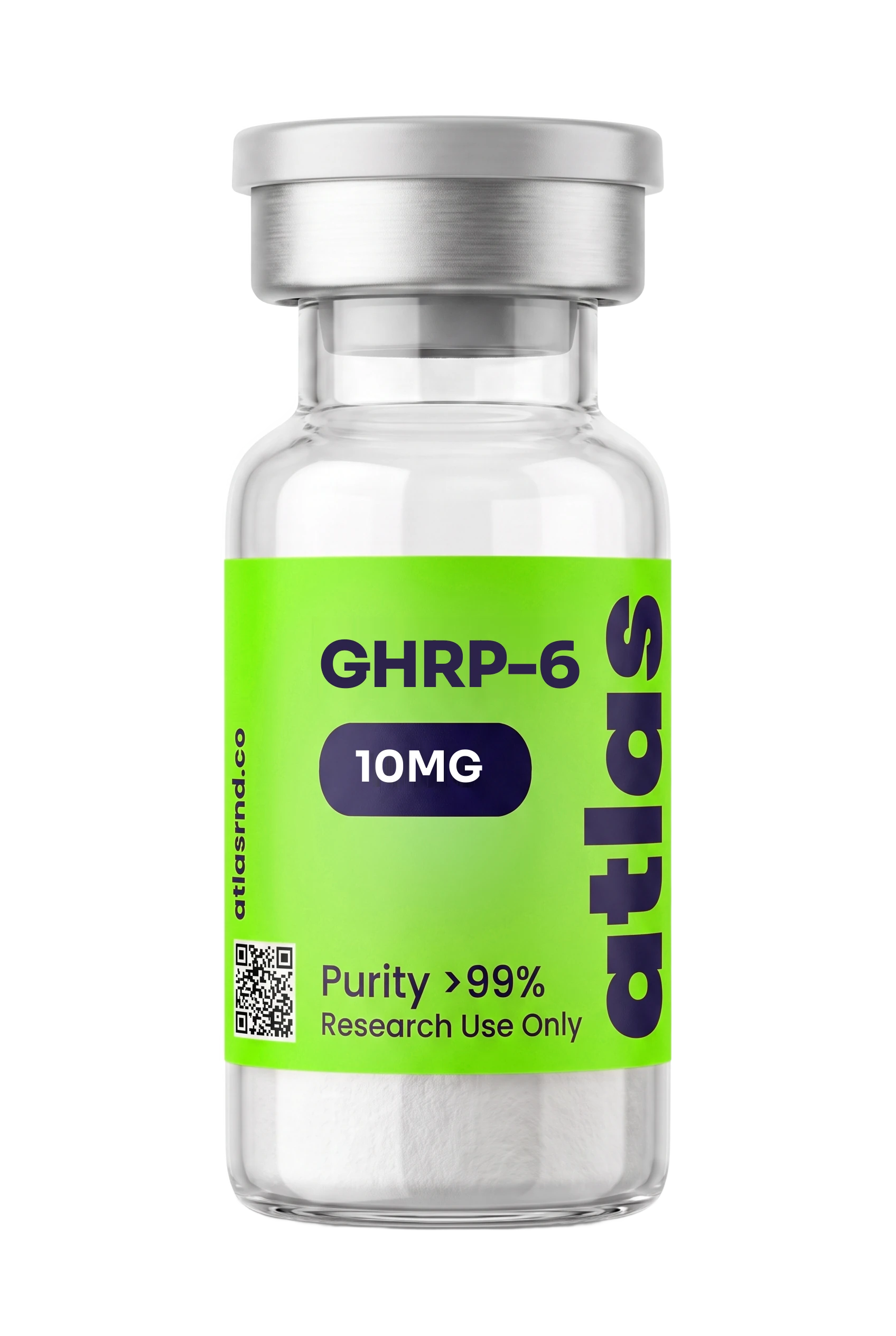 GHRP-6 research vial, studio product photo