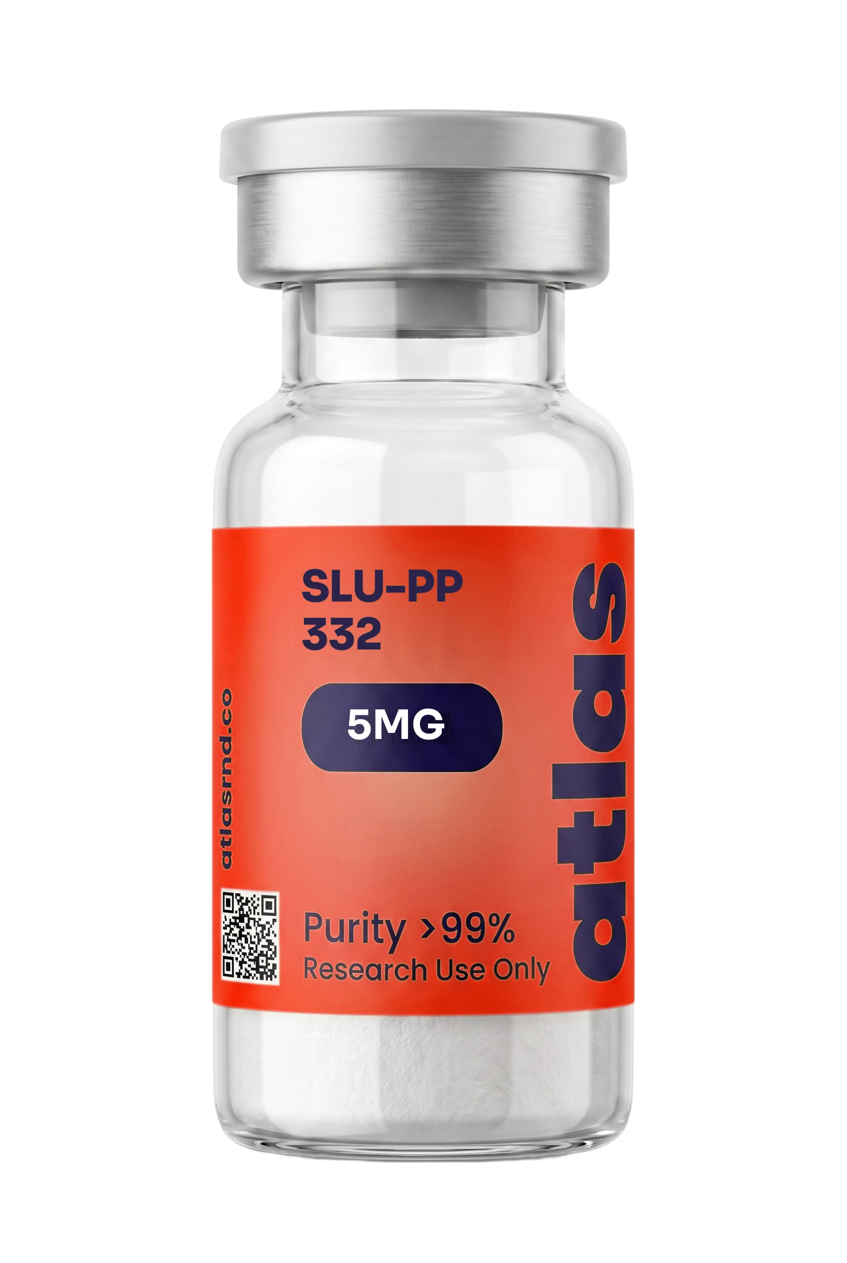 SLU-PP-332 research vial, studio product photo