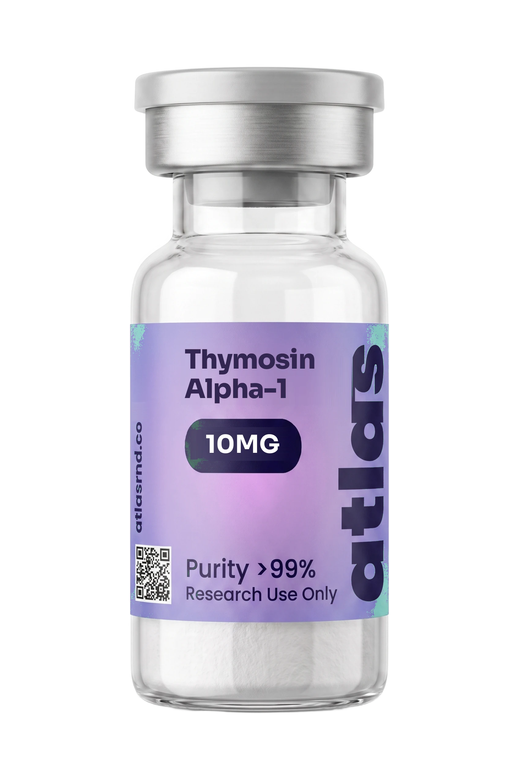 Thymosin Alpha-1 research vial, studio product photo